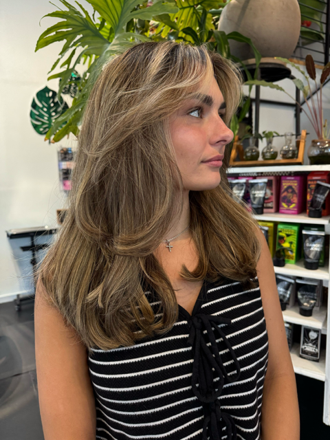 Expensive brunette blonding hair color austin TX